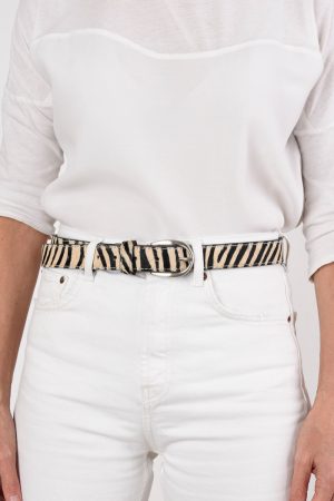 Zebra Print belt by Karen Dean, Personal Stylist at Wink To The Wardrobe Boutique